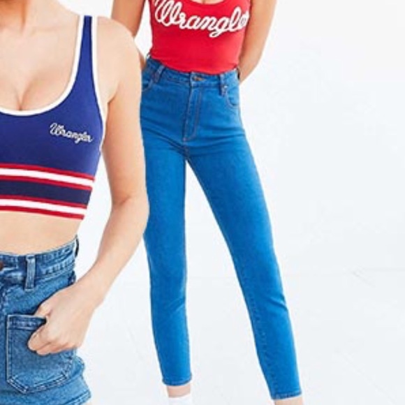 Urban Outfitters Denim - Wrangler x UO  High-Waist Skinny Western Blue Jean